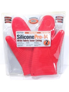 Dexas Silikon Ofenhandschuhe Handschuhe blau Küche Kochen Backen Zubehör - Bild 1 von 11