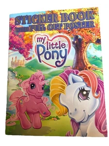 My Little Pony Stickerbuch mit ausziehbarem Poster 2004 Hasbro Bendon - Bild 1 von 5