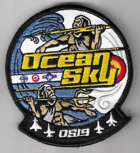 Parche de la USAF 492 FS ejercicio Ocean Sky 2019 parche de escuadrón de la fuerza aérea de los estados unidos - Imagen 1 de 1