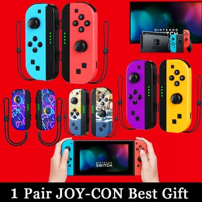 For Nintendo Switch Joy Con Controller (Left&Right) 1 Pair Gamepad Joystick 🔔🎁 - Image 1 of 4
