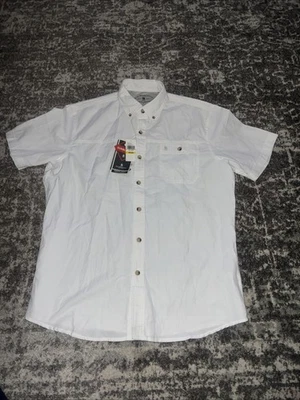 G.H. Bass & Co. Men's UPF 40 Wicking SS Button Front Shirt NWT Size Medium - Image 1 of 2