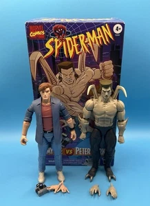 Marvel Legends VHS Retro SpiderMan Peter Parker Smythe 2Pack 6” Figures Complete - Picture 1 of 9