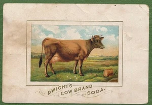 Carta commerciale vintage - Soda marca Dwight's Cow - Foto 1 di 1