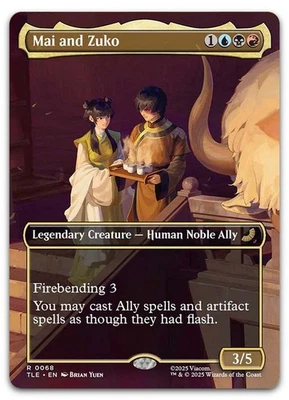 Mai and Zuko (Borderless) #68 (NM) TLE Magic MTG - Image 1 of 2