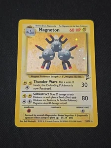 Magneton 9/130 Base Set 2 Holo Rare WOTC Vintage 2000 Pokemon TCG Moderate Play - Bild 1 von 3