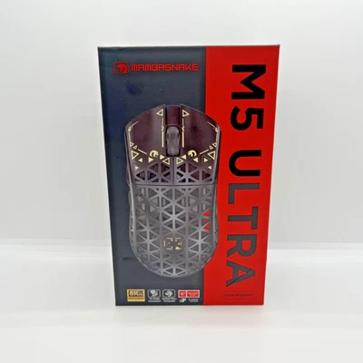 Mambasnake M5 Ultra Wireless Gaming Mouse RGB 2.4GHz Green Open Box - Image 1 of 4