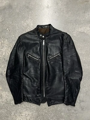 Vtg 60s-70s SCHOTT Perfecto CAF1 Steerhide CAF-1 CAFE RACER Motorcycle JACKET - Image 1 of 4