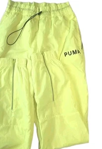 Puma Damen Hose Running Small Activewear Sportswear gelb Kordelzug   - Bild 1 von 6