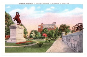 VTG Jackson Monument, Capitol Grounds, Nashville, Tennessee Postcard - Picture 1 of 2