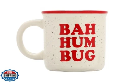 Pearhead Bah Hum Bug Christmas Camper Mug, Holiday Coffee Cup, Seasonal Home  - Image 1 of 4
