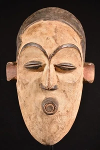 A Primitive Ibiobio Mask Nigeria Afrika Africa, Afrique 1032 - Picture 1 of 5