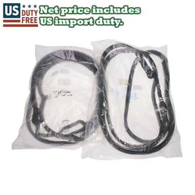 Fit Mercedes-Benz W201 4-Door Sedan 190 190E 190LE Rear Door Weatherstrip Rubber - Image 1 of 4