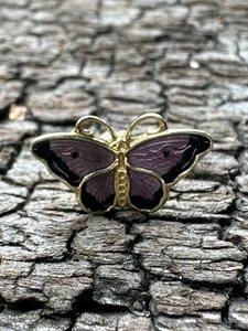 Hroar Prydz Sterling Silver Enamel Butterfly Single Earring Norway vtg 895 - Picture 1 of 7
