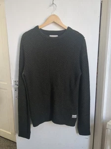 Jack & Jones Stanford Herren Waldgrün Strick Rundhals Pullover Größe Medium - Bild 1 von 10