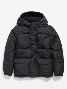 Old Navy Quilted Puffer Jacket Mens Small Black Zip Front Retail $69.99 - Picture 1 of 7