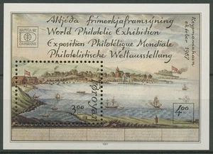 Färöer 1987 Briefmarken-Ausstellung HAFNIA '87 Block 3 postfrisch (C17501) - Picture 1 of 1
