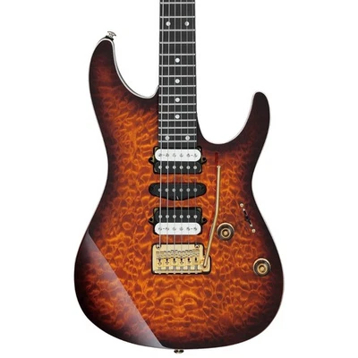 Guitarra Eléctrica Premium Ibanez AZ47P1QM, Diapasón Ébano, Dragon Eye Burst Foto 1 de 3