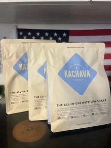 KA’CHAVA VANILLA THE ALL IN ONE NUTRITION SHAKE 15.31 Oz Kachava 3 Bags - Picture 1 of 2