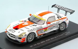 Modellino auto scala 1:43 Ebbro MERCEDES SLS N.50 ACCIDENT 1000 KM SUZUKA K... - Foto 1 di 1