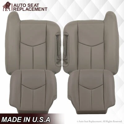 GMC Yukon y Sierra 2003 2004 2005 2006 2007 cubierta de asiento de vinilo gris peltre claro Foto 1 de 4