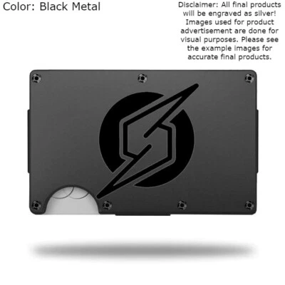 Custom "METROID SAMUS LOGO" Laser Engraved Wallet - Pick A Wallet Color - Image 1 of 4
