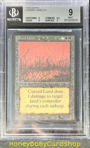 MTG Limited Edition Alpha 1993 Cursed Land BGS 9.0 MINT Old School 93/94 - Picture 1 of 6