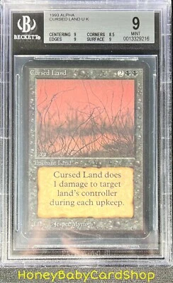 MTG Limited Edition Alpha 1993 Cursed Land BGS 9.0 MINT Old School 93/94 - Image 1 of 4