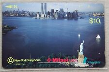 New York Telephone Mitsui USA Tamra Statue of Liberty & WTC Phonecard $10