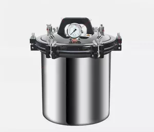 24L Portable Stainless Steel High Pressure Steam Sterilizer Autoclave 220V - Picture 1 of 6