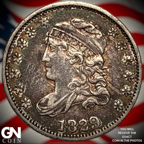 1829 Capped Bust Half Dime  Q2325 Cover