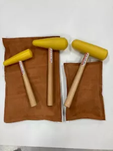 BEATING BAGS (2 bags) and 3 MALLETS for PANEL BEATING, CUSTOM METAL FABRICATION - Picture 1 of 5