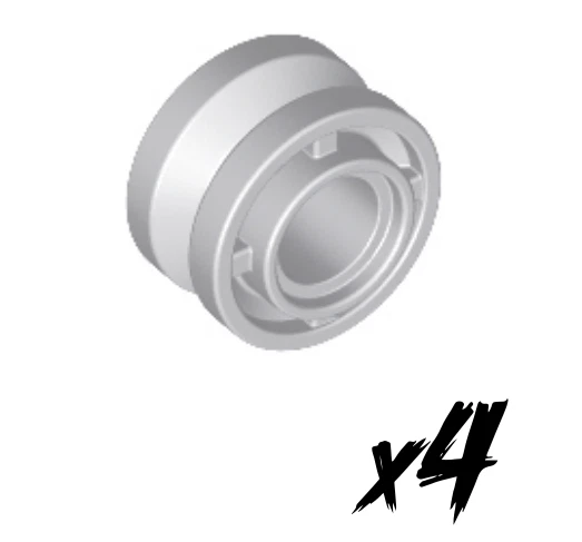 4x LEGO 42610 •  Rad Reifen wheel • hellgrau • Light Bluish Gray - Bild 1 von 1