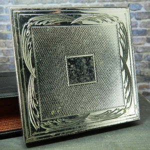 Vintage Art Deco Signed Volupté 925 Sterling Silver Purse Powder Compact - Picture 1 of 6