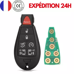Clé Télécommande 433MHz Jeep Dodge Chrysler 2/3/4/5 Boutons Puce ID46-7941 NEUF - Bild 1 von 14