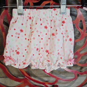 Vintage Sesame Street Baby Girls Clothes SZ 12M Floral Shorts Paper Bag VTG Y2K - Picture 1 of 7