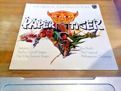 ROY BUDD RAY CONNIFF MIKE SAMMES PAPER TIGER OST 1st PHILIPS UK LP 1975 NM - Image 1 of 3