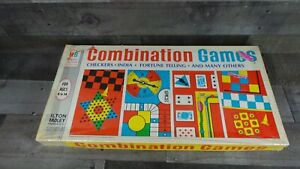 Vintage 1968 Combination Game by Milton Bradley Checkers, Chinese Checkers