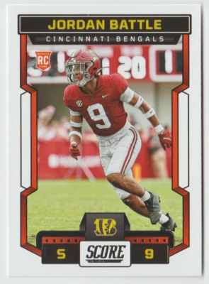 2023 Score #386 Jordan Battle RC - Cincinnati Bengals - Image 1 of 2