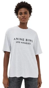 ANINE BING Women's Myers Tee, Grey Size XS 307229 - Picture 1 of 6