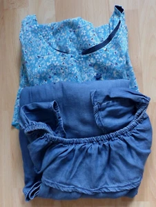 2 Sommerkleider Blau,Türkis, FITZ,LOSAN Gr.160-164 Paket62/24 - Bild 1 von 6