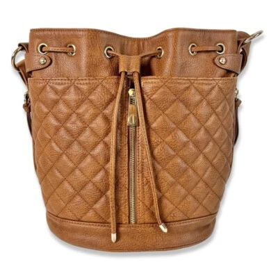 STEVE MADDEN Bolso Convertible Marrón Mochila "Bfluttr" Cartera Acolchada Coñac Foto 1 de 4