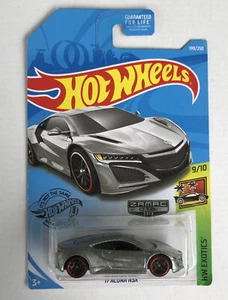 '17 Acura NSX Hot Wheels Zamac 2019 * Exclusive * 1:64 Scale Silver HW Exotics - Picture 1 of 8
