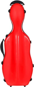 UK Fiberglass viola case UltraLight 38-43 M-case Red - Picture 1 of 12