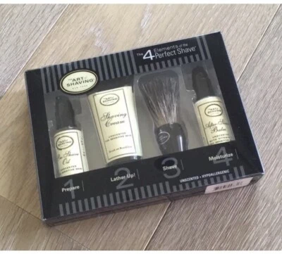 Nuevo El Arte de Afeitar Los 4 Elementos del Set de Regalo de Afeitado Perfecto Sin Perfume  Foto 1 de 4