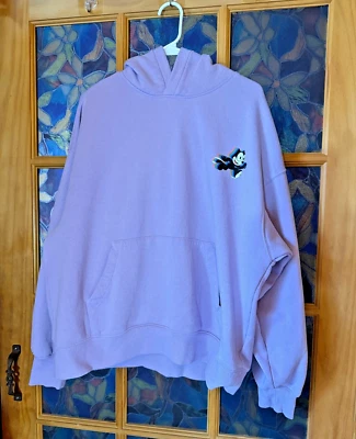 H&M Oversized Fit Hoodie Sweatshirt FELIX THE CAT Purple Unisex LARGE - Image 1 of 4