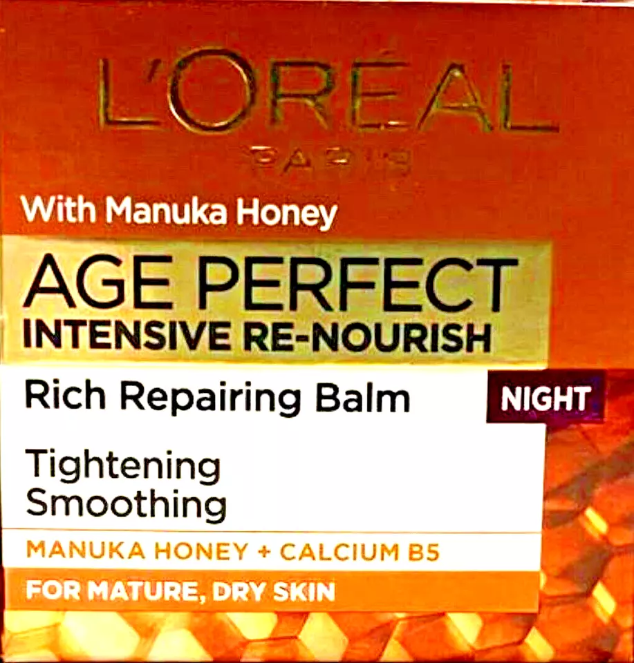BRANDED L'Oreal Age Perfect Intensive Renourish Manuka Honig Nachtcreme, 50 ml Alter 60+