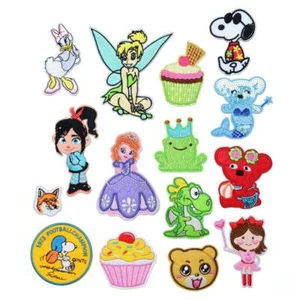 Iron on patches for girls and boys sew on patches for kids Tinkerbell - Picture 1 of 8