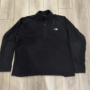 THE NORTH FACE Pullover Sudadera Chaqueta Negra XXL Polar Cremallera Bolsillo Lateral - Imagen 1 de 8