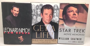 Star Trek Hardcover Book Lot: I Am Spock, Shatner Movie Memories & Get A Life - Picture 1 of 4