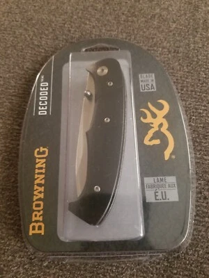 Cuchillo abridor asistido decodificado Browning Black Label - negro. Tanto. Q2 Foto 1 de 2